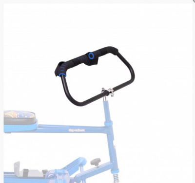 Овальный руль с креплениями для рук